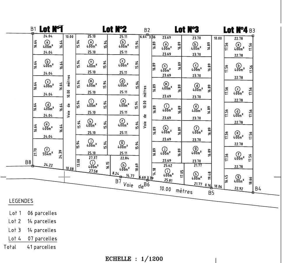 16 PARCELLES DÉJÀ LOTIES & RECASÉES À VENDRE, CEG YOKPO - ARRONDISSEMENT - GLO YOKPO, GLO-DJIGBÉ