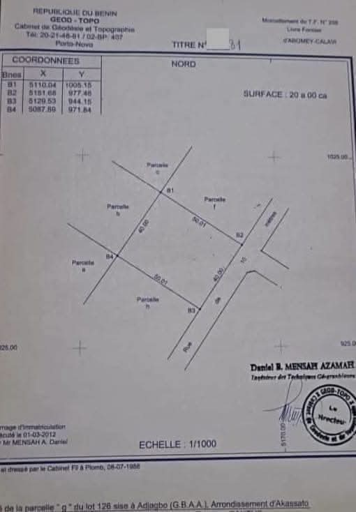 4 PARCELLES DÉJÀ LOTIES & RECASÉES À VENDRE, CITÉ AIR AFRIQUE - ROND-POINT CHÂTEAU - AKASSATO