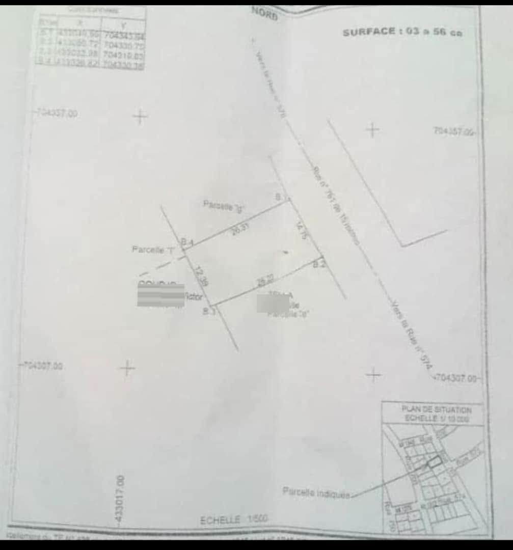 PARCELLE CLÔTURÉE DÉJÀ LOTIE ET RECASÉE À VENDRE, VODJÈ