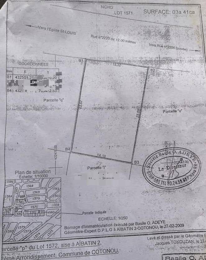 PARCELLE CLÔTURÉE DÉJÀ LOTIE & RECASÉE À VENDRE,  AÏBATIN - ZONE DE L'ÉGLISE CATHOLIQUE ST LOUIS - FIDJROSSÈ