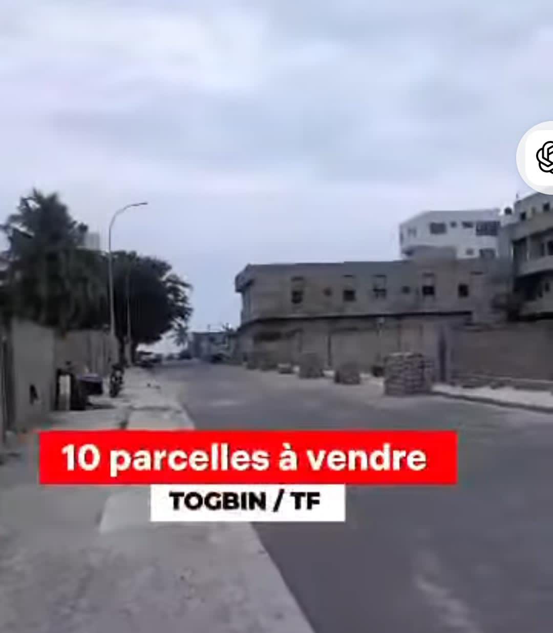 10 PARCELLES DÉJÀ LOTIES ET RECASÉES À VENDRE, CARREFOUR CLUB DES ROIS - TOGBIN PLAGE - CALAVI